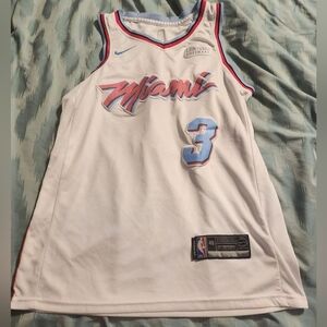 Dwayne Wade Miami Heat Nike Miami Vice Sunset Jersey #3 Mens Size 48 White Pink‎